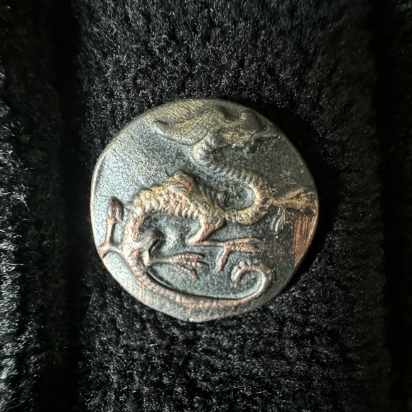 EUC Vintage Lee Anderson Whimsical Fleece Jacket Winter Coat Artful Sweater Art - Picture 6 of 13